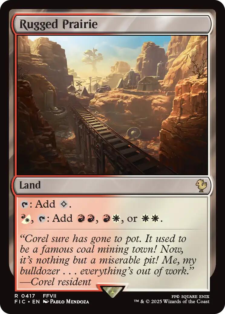 Rugged Prairie (Surge Foil) [FINAL FANTASY Commander] | Boutique FDB TCG