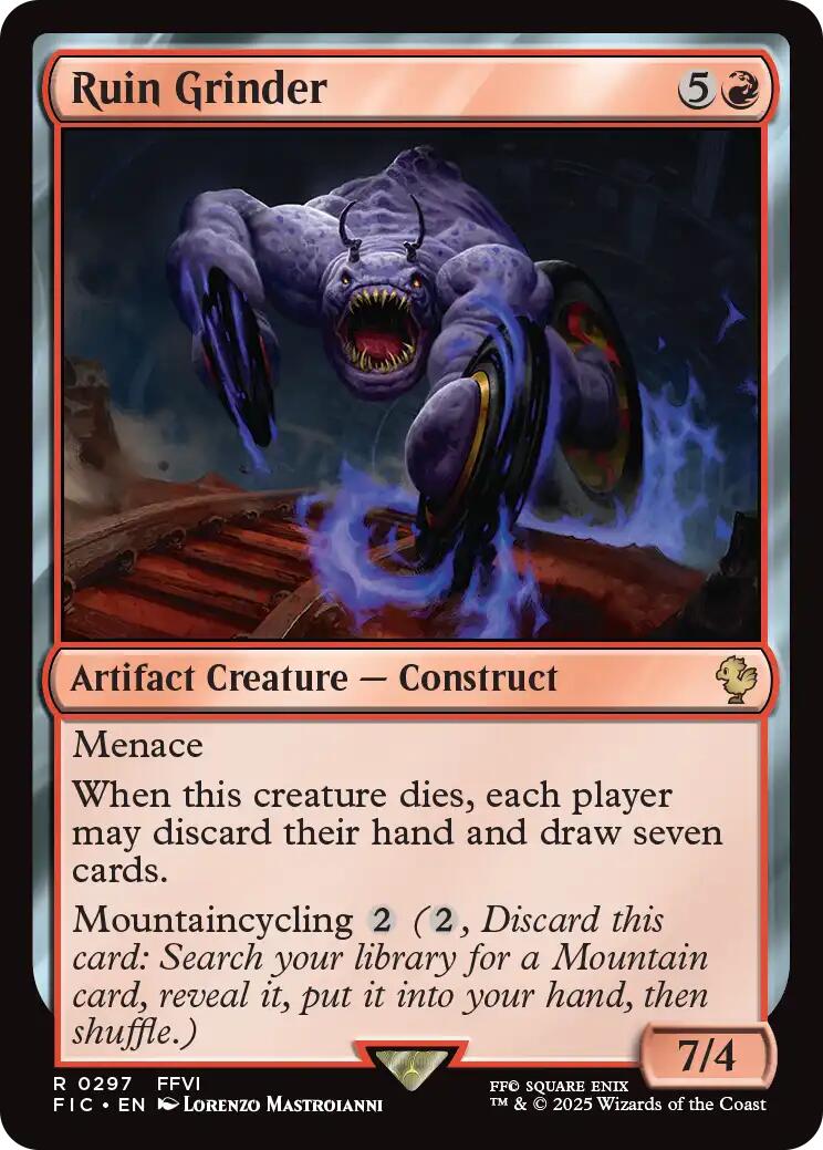 Ruin Grinder (Surge Foil) [FINAL FANTASY Commander] | Boutique FDB TCG