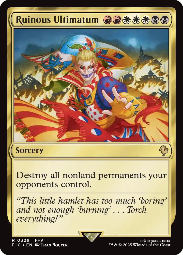 Ruinous Ultimatum (Surge Foil) [FINAL FANTASY Commander] | Boutique FDB TCG