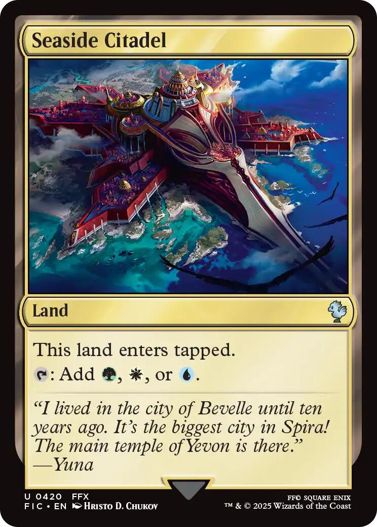 Seaside Citadel (Surge Foil) [FINAL FANTASY Commander] | Boutique FDB TCG