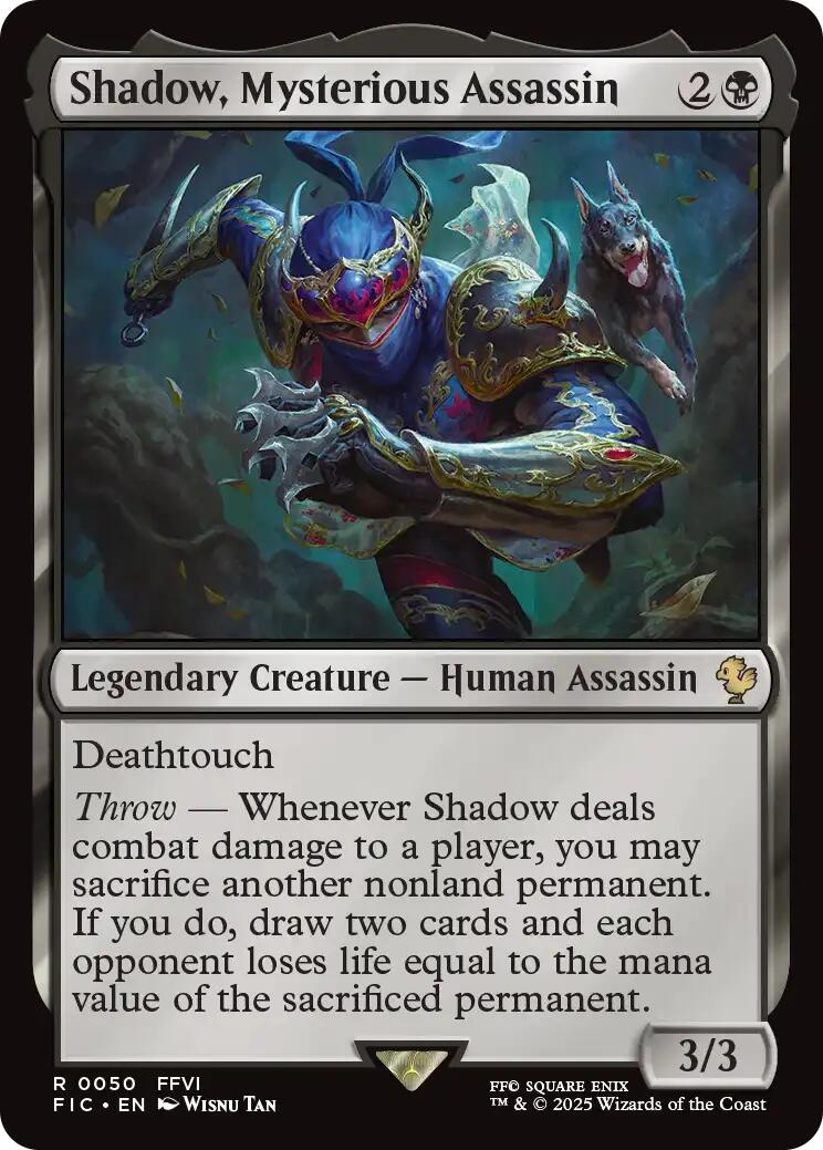 Shadow, Mysterious Assassin (Surge Foil) [FINAL FANTASY Commander] | Boutique FDB TCG