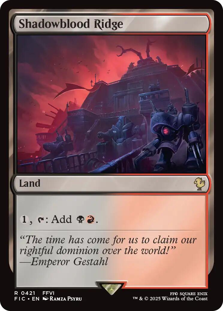Shadowblood Ridge (Surge Foil) [FINAL FANTASY Commander] | Boutique FDB TCG