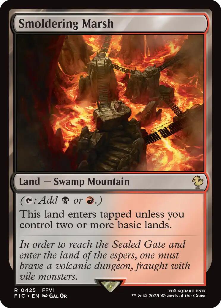Smoldering Marsh (Surge Foil) [FINAL FANTASY Commander] | Boutique FDB TCG