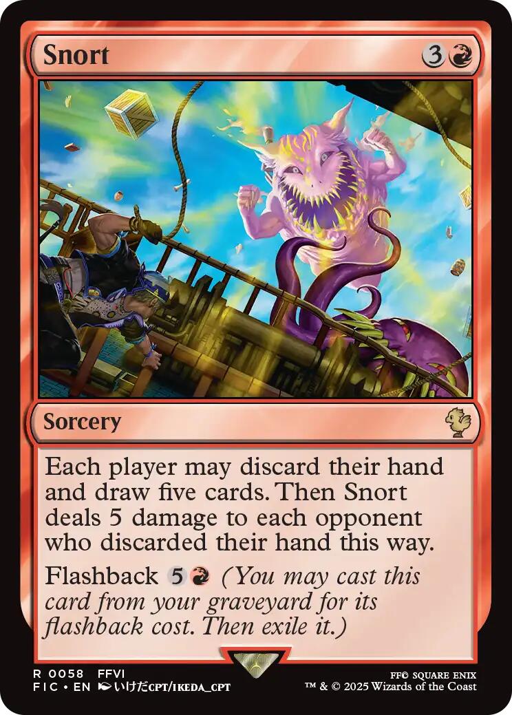 Snort (Surge Foil) [FINAL FANTASY Commander] | Boutique FDB TCG