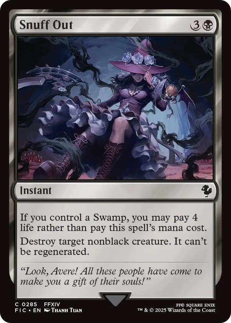 Snuff Out (Surge Foil) [FINAL FANTASY Commander] | Boutique FDB TCG