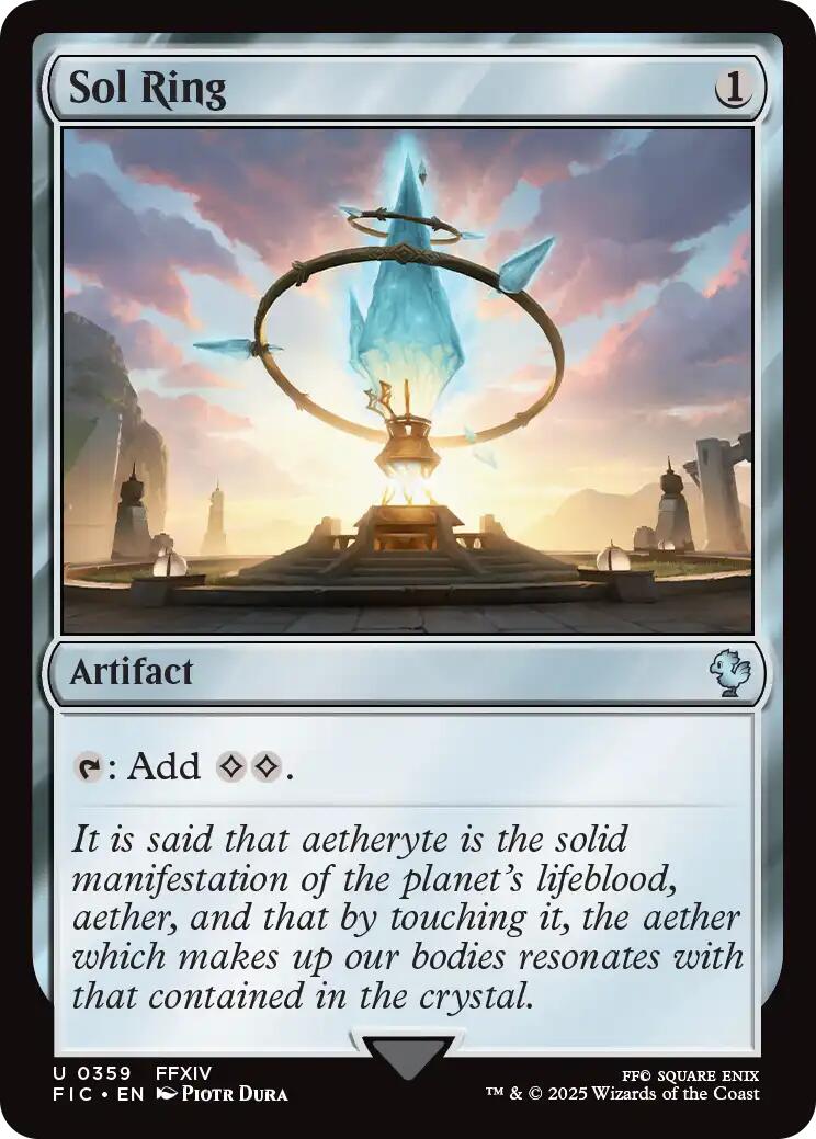 Sol Ring (0359) (Surge Foil) [FINAL FANTASY Commander] | Boutique FDB TCG