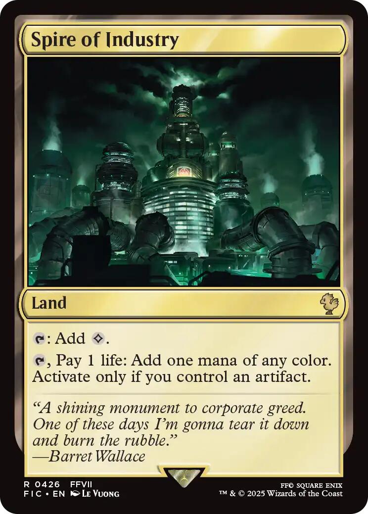 Spire of Industry (Surge Foil) [FINAL FANTASY Commander] | Boutique FDB TCG