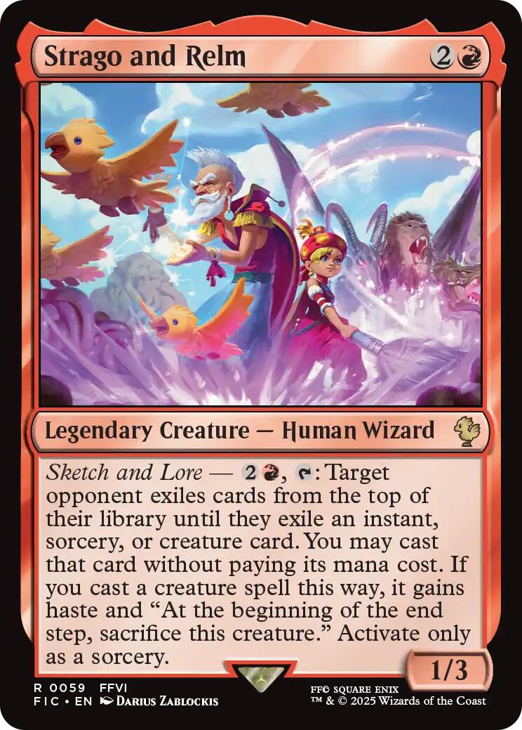 Strago and Relm (Surge Foil) [FINAL FANTASY Commander] | Boutique FDB TCG