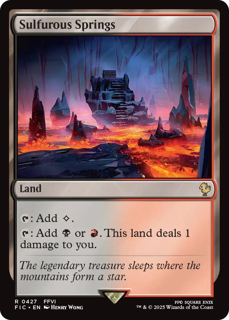 Sulfurous Springs (Surge Foil) [FINAL FANTASY Commander] | Boutique FDB TCG