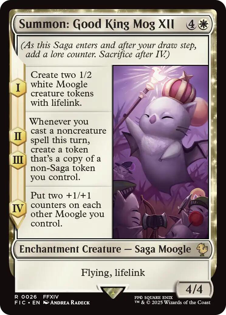 Summon: Good King Mog XII (Surge Foil) [FINAL FANTASY Commander] | Boutique FDB TCG