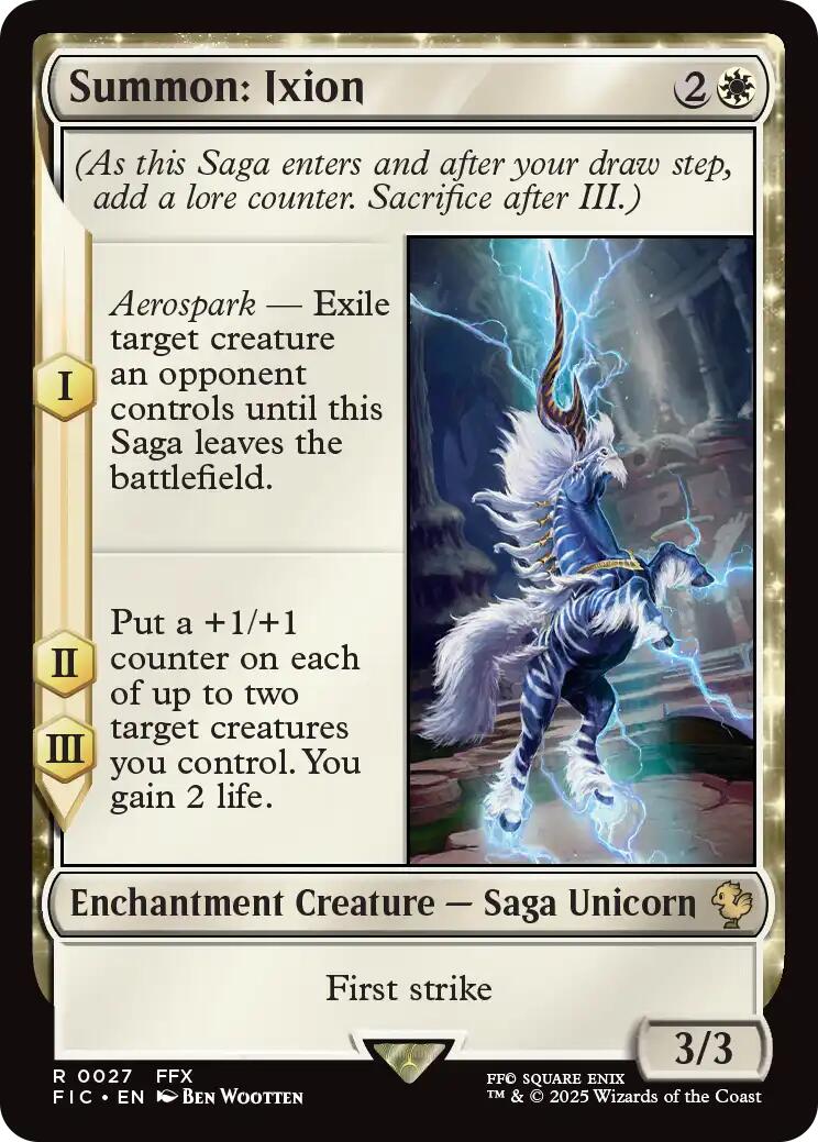 Summon: Ixion (Surge Foil) [FINAL FANTASY Commander] | Boutique FDB TCG