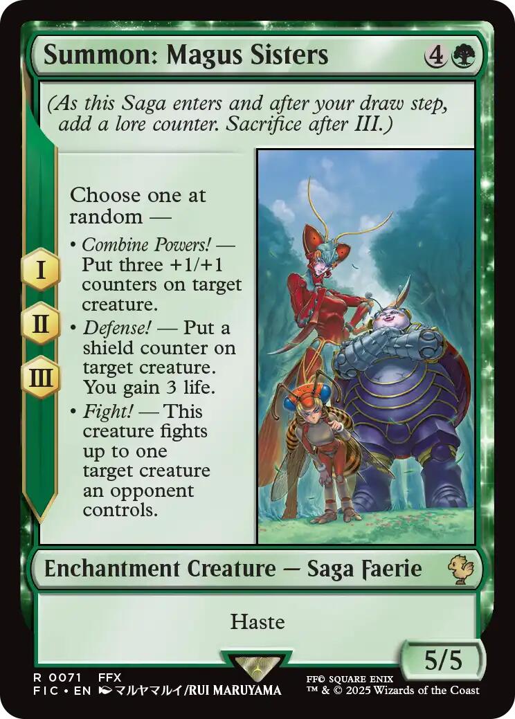 Summon: Magus Sisters (Surge Foil) [FINAL FANTASY Commander] | Boutique FDB TCG