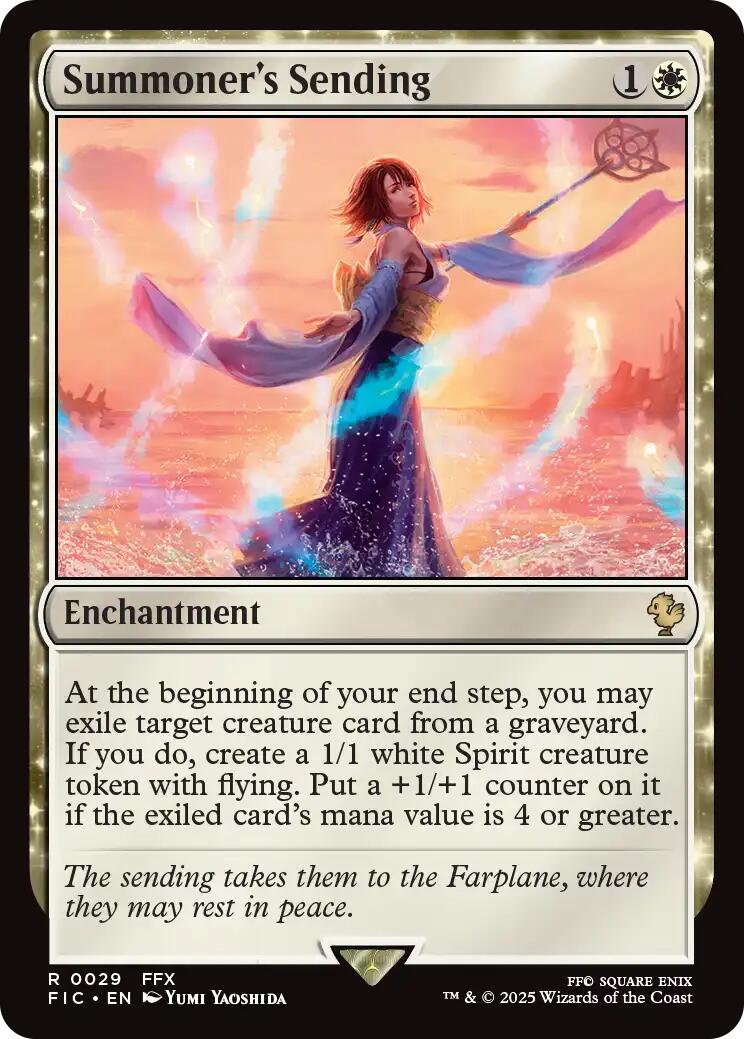 Summoner's Sending (Surge Foil) [FINAL FANTASY Commander] | Boutique FDB TCG