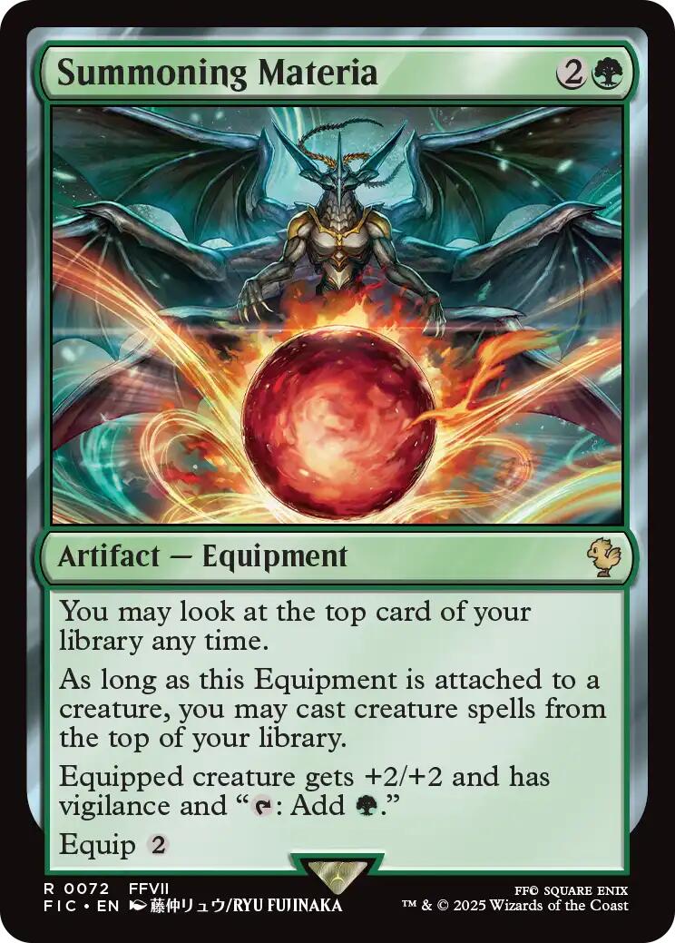 Summoning Materia (Surge Foil) [FINAL FANTASY Commander] | Boutique FDB TCG