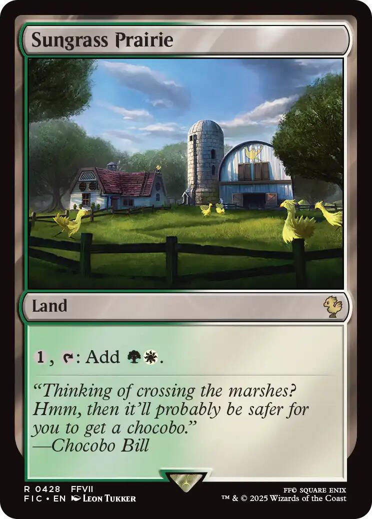 Sungrass Prairie (Surge Foil) [FINAL FANTASY Commander] | Boutique FDB TCG