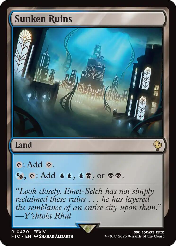 Sunken Ruins (Surge Foil) [FINAL FANTASY Commander] | Boutique FDB TCG