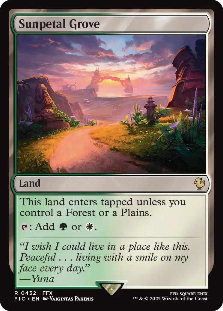 Sunpetal Grove (Surge Foil) [FINAL FANTASY Commander] | Boutique FDB TCG