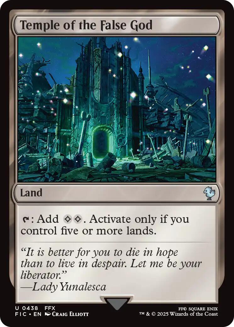 Temple of the False God (Surge Foil) [FINAL FANTASY Commander] | Boutique FDB TCG