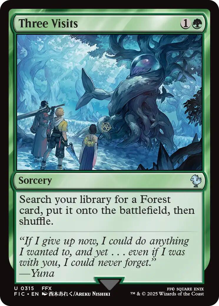 Three Visits (Surge Foil) [FINAL FANTASY Commander] | Boutique FDB TCG