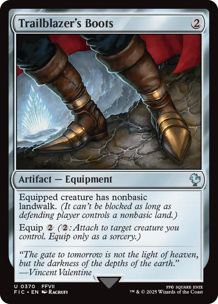 Trailblazer's Boots (Surge Foil) [FINAL FANTASY Commander] | Boutique FDB TCG