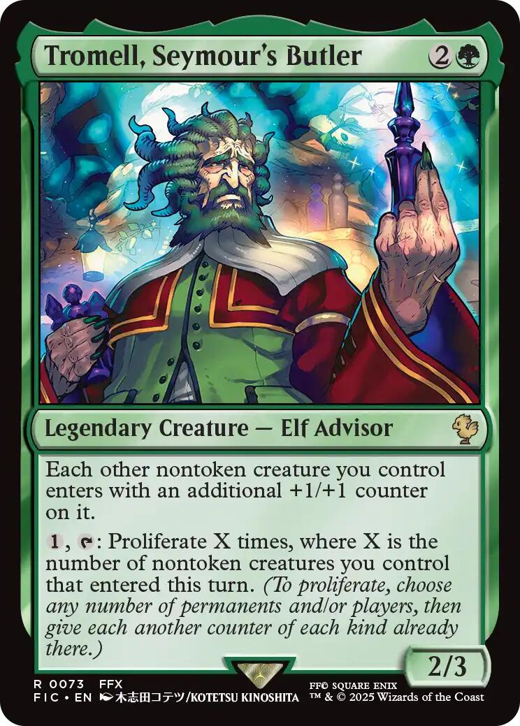Tromell, Seymour's Butler (Surge Foil) [FINAL FANTASY Commander] | Boutique FDB TCG