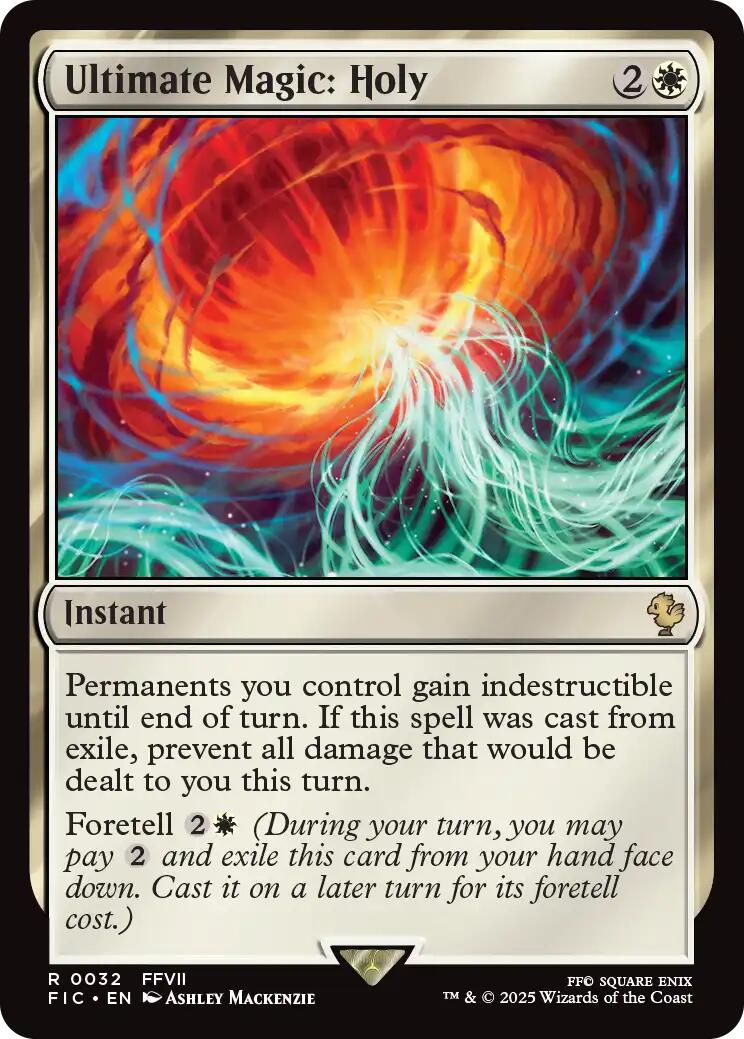 Ultimate Magic: Holy (Surge Foil) [FINAL FANTASY Commander] | Boutique FDB TCG