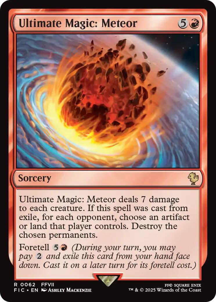 Ultimate Magic: Meteor (Surge Foil) [FINAL FANTASY Commander] | Boutique FDB TCG