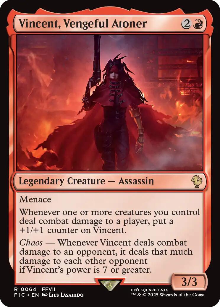 Vincent, Vengeful Atoner (Surge Foil) [FINAL FANTASY Commander] | Boutique FDB TCG