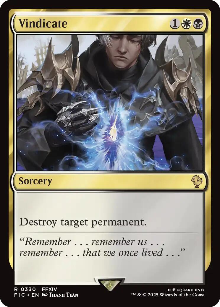 Vindicate (Surge Foil) [FINAL FANTASY Commander] | Boutique FDB TCG