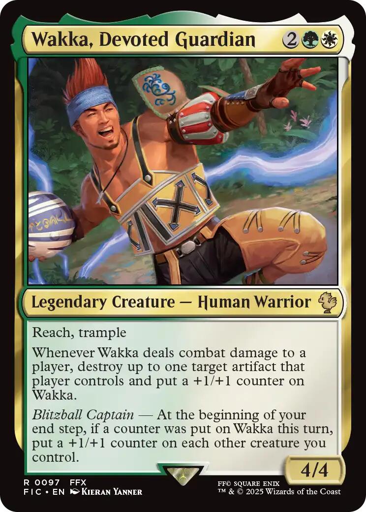 Wakka, Devoted Guardian (Surge Foil) [FINAL FANTASY Commander] | Boutique FDB TCG