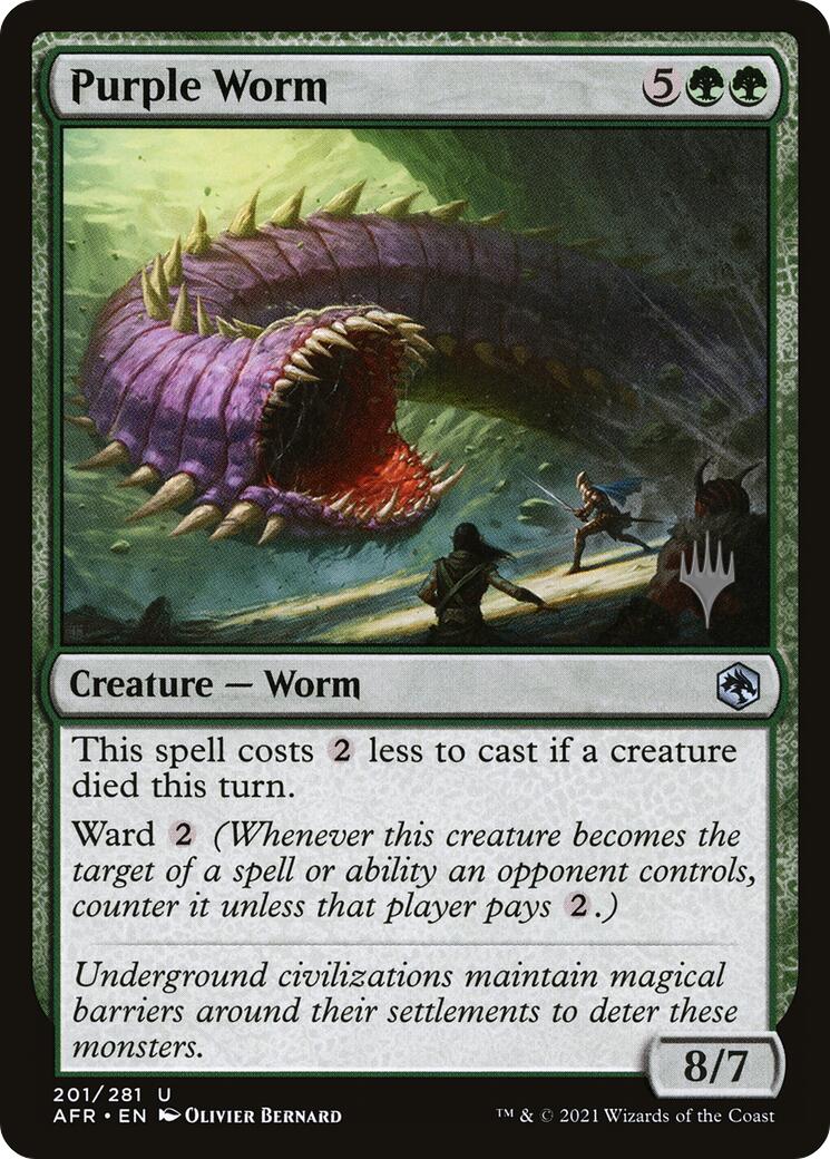 Purple Worm [Tarkir: Dragonstorm Promos] | Boutique FDB TCG