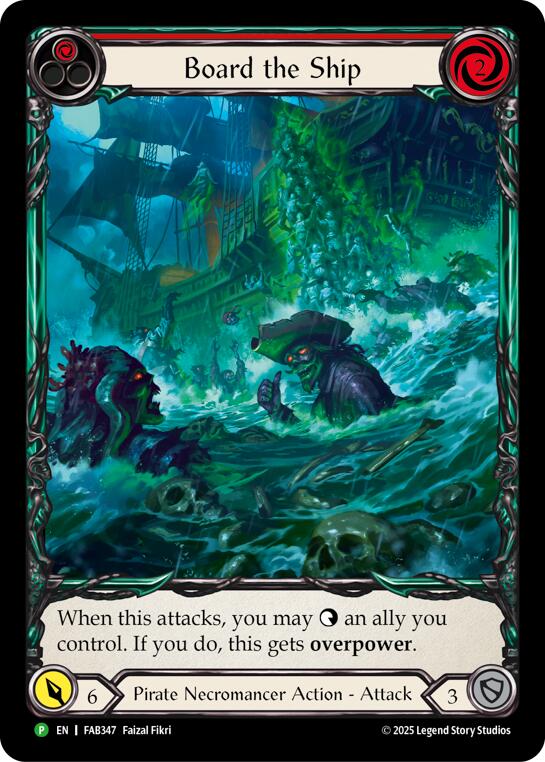 Board the Ship [FAB347] (Promo)  Rainbow Foil | Boutique FDB TCG