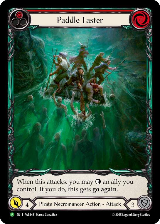 Paddle Faster [FAB348] (Promo)  Rainbow Foil | Boutique FDB TCG