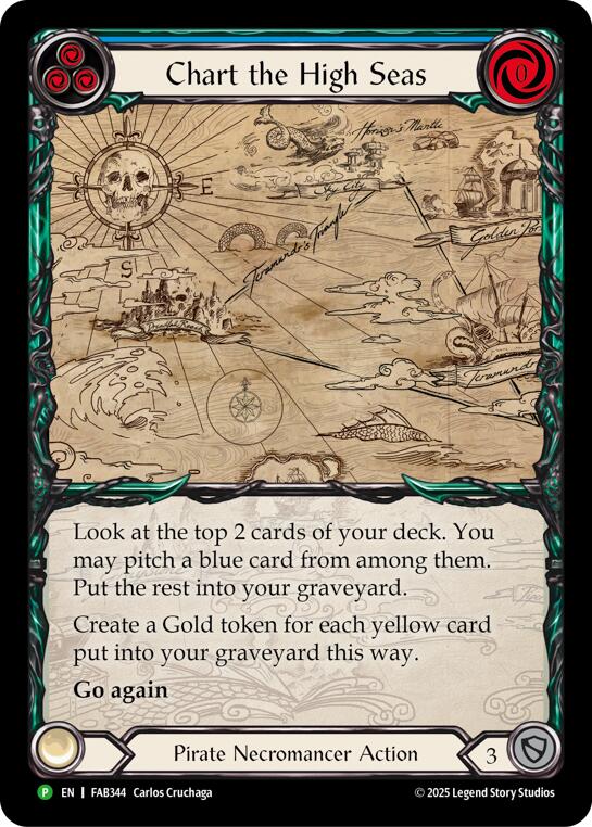 Chart the High Seas [FAB344] (Promo)  Rainbow Foil | Boutique FDB TCG