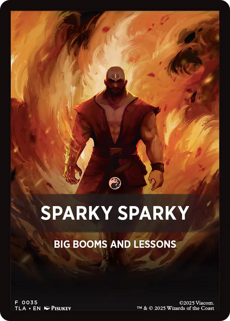 Sparky Sparky Theme Card [Avatar: The Last Airbender Tokens] | Boutique FDB TCG