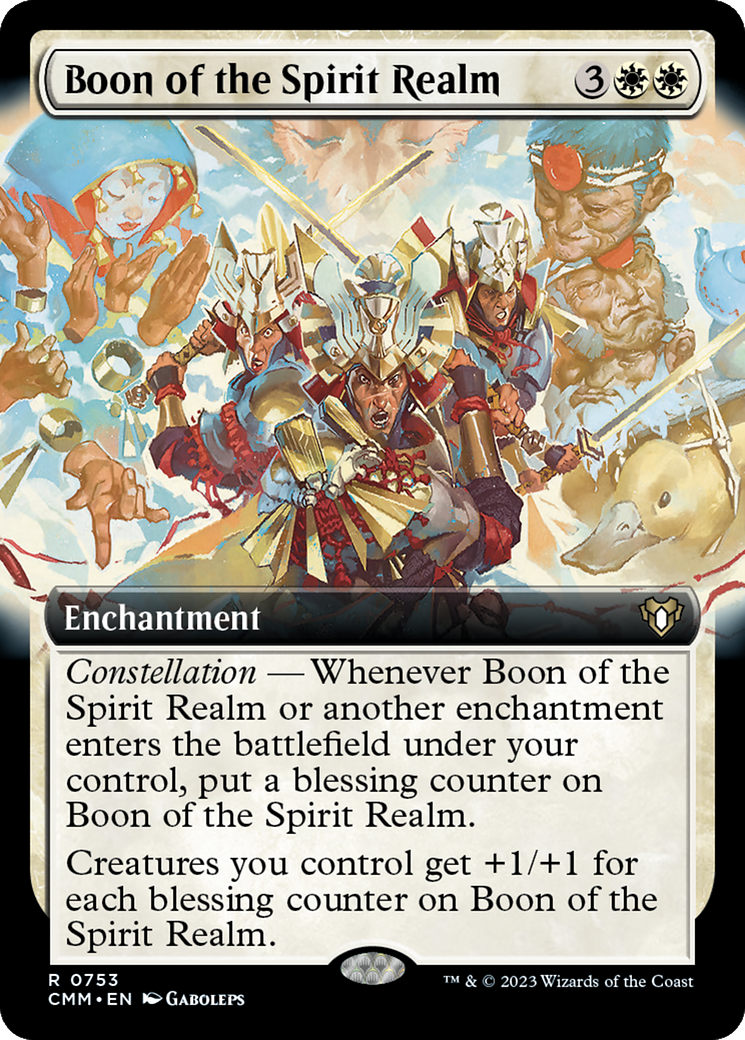 Boon of the Spirit Realm (Extended Art) [Commander Masters] | Boutique FDB TCG