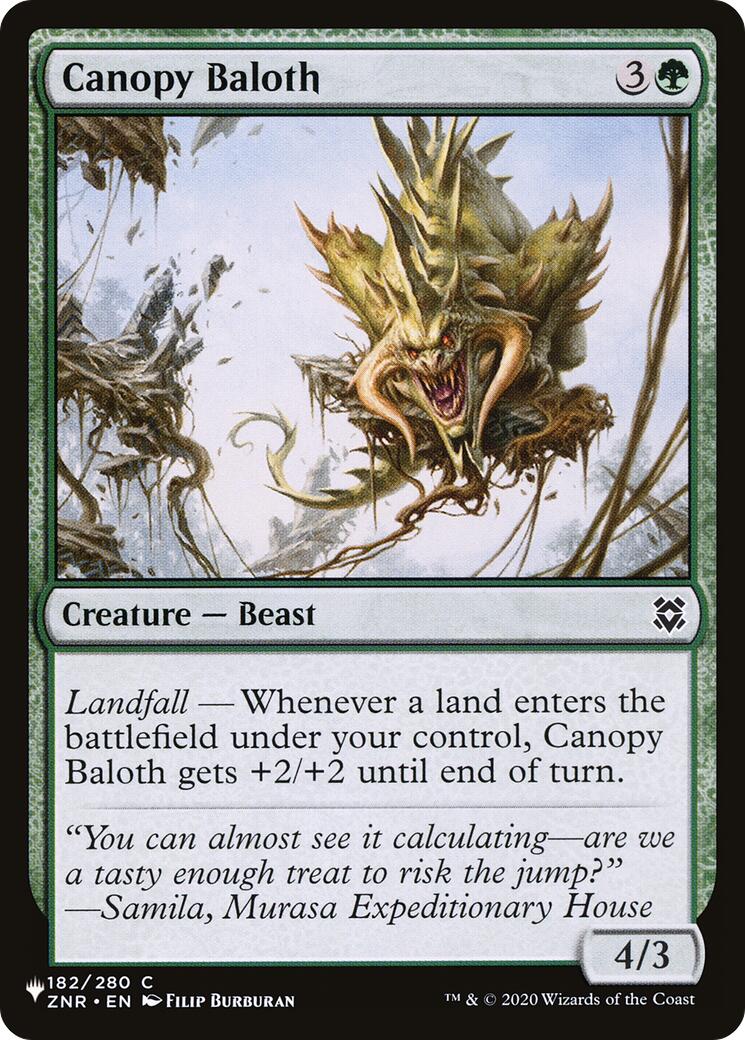 Canopy Baloth [The List] | Boutique FDB TCG