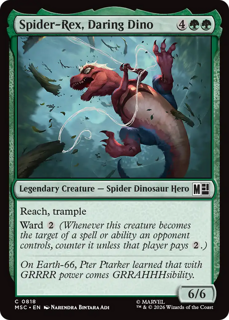 Spider-Rex, Daring Dino [Marvel Super Heroes Commander] | Boutique FDB TCG