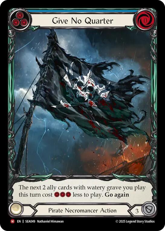 Give No Quarter (Extended Art) [SEA049] (High Seas)  Rainbow Foil | Boutique FDB TCG