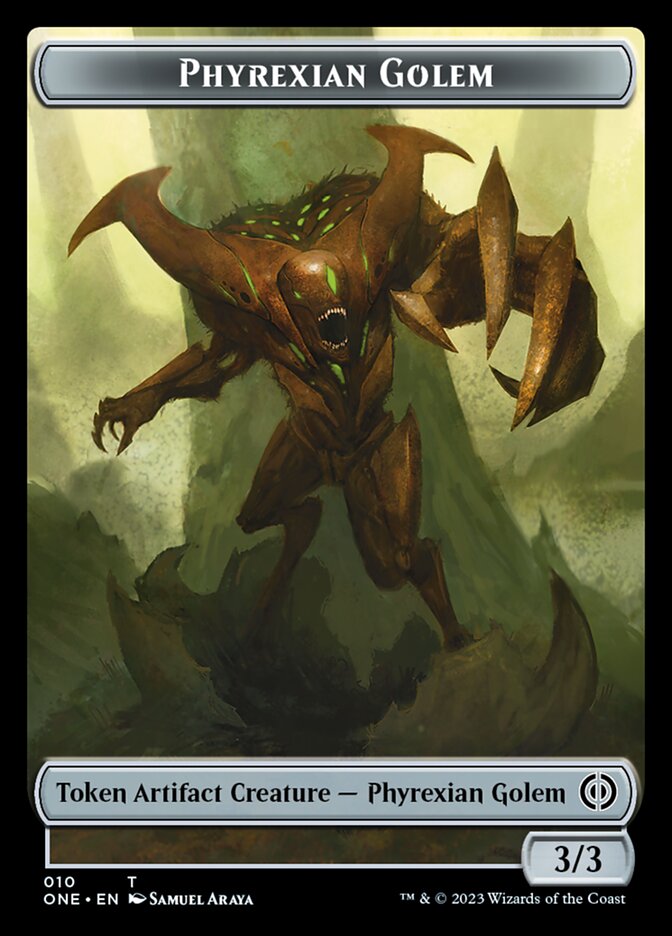 Phyrexian Golem Token [Phyrexia: All Will Be One Tokens] | Boutique FDB TCG