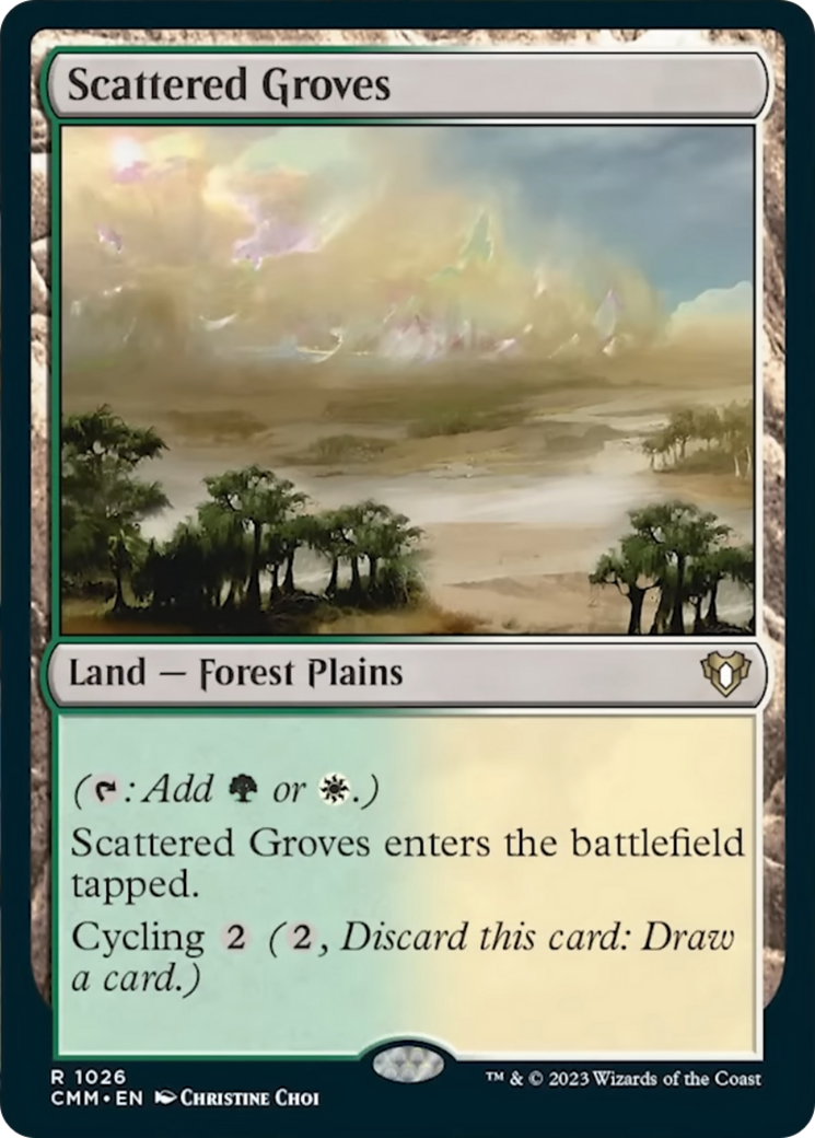 Scattered Groves [Commander Masters] | Boutique FDB TCG