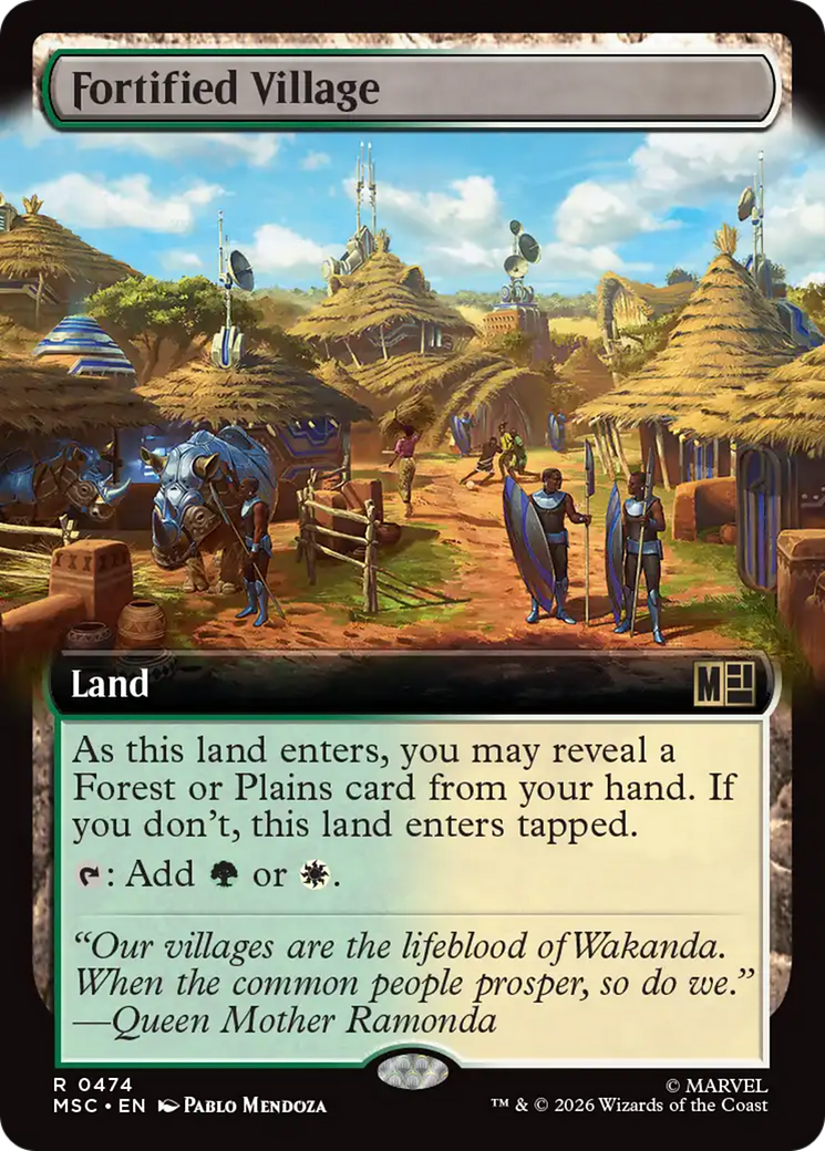 Fortified Village (Extended Art) [Marvel Super Heroes Commander] | Boutique FDB TCG