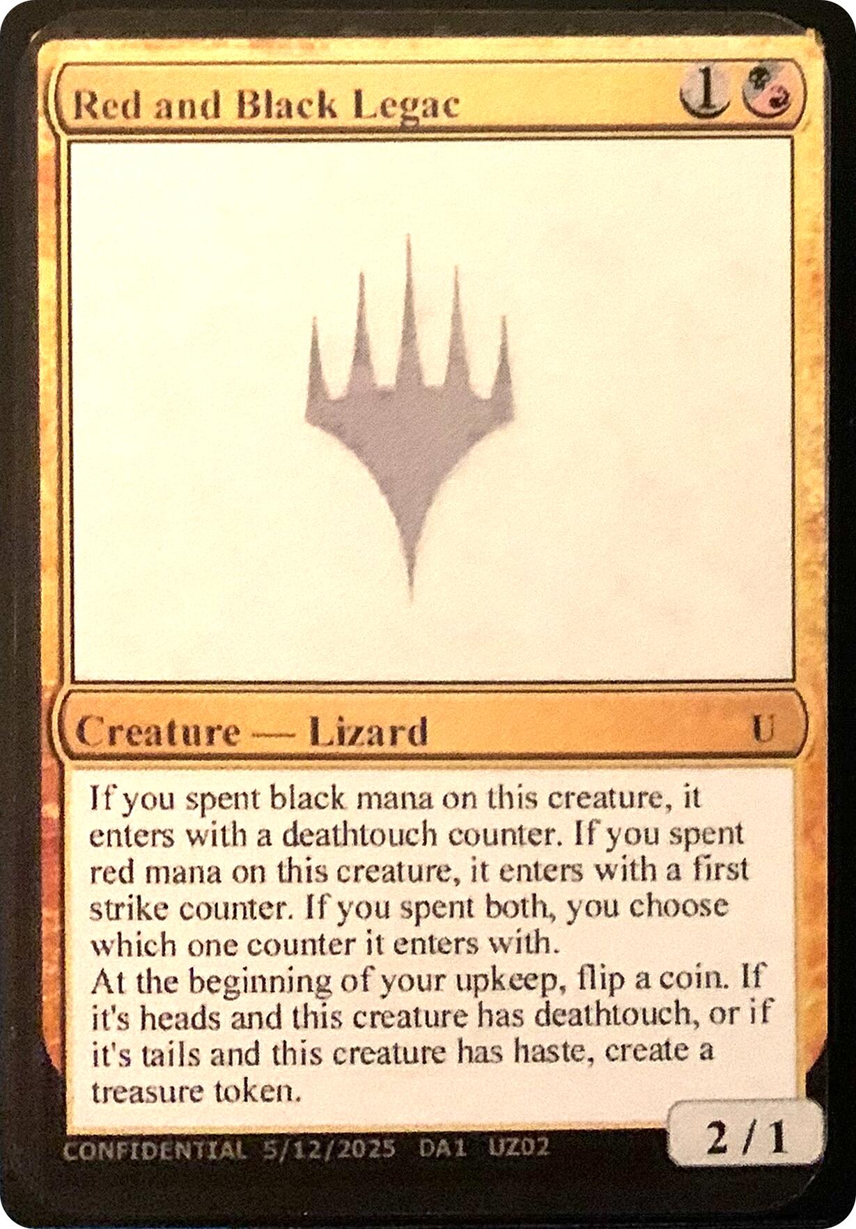 Red and Black Legac [Unknown Event] | Boutique FDB TCG