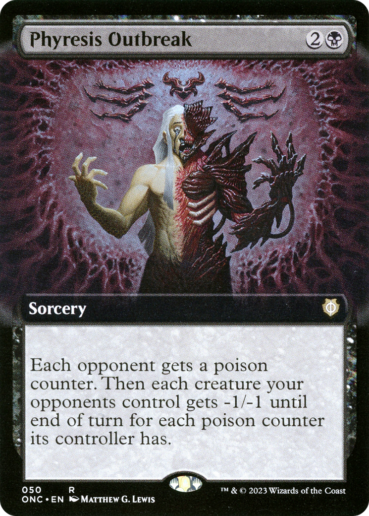 Phyresis Outbreak (Extended Art) [Phyrexia: All Will Be One Commander] | Boutique FDB TCG