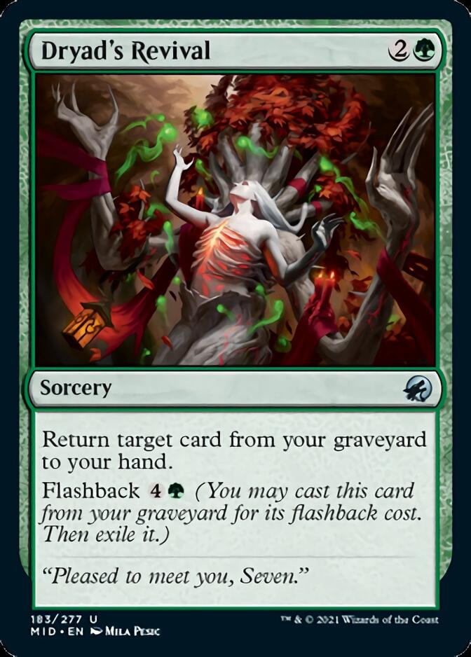 Dryad's Revival [Innistrad: Midnight Hunt] | Boutique FDB TCG
