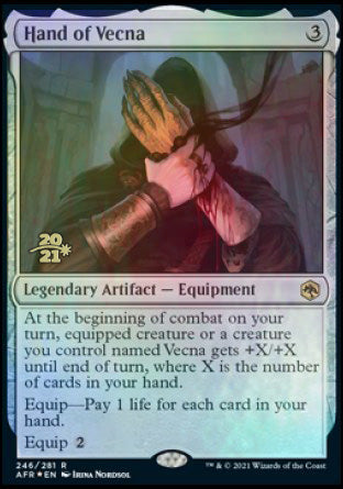 Hand of Vecna [Dungeons & Dragons: Adventures in the Forgotten Realms Prerelease Promos] | Boutique FDB TCG