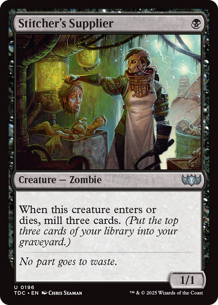 Stitcher's Supplier [Tarkir: Dragonstorm Commander] | Boutique FDB TCG
