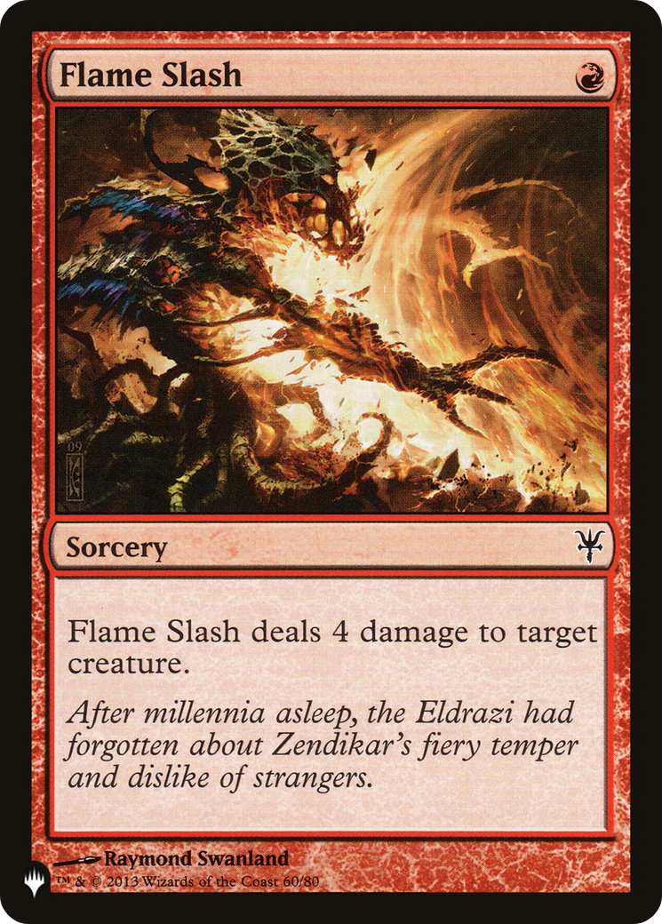 Flame Slash [The List Reprints] | Boutique FDB TCG