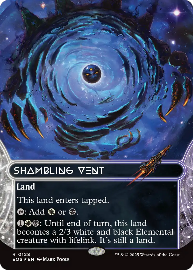 Shambling Vent (0128) (Borderless) (Galaxy Foil) [Edge of Eternities: Stellar Sights] | Boutique FDB TCG