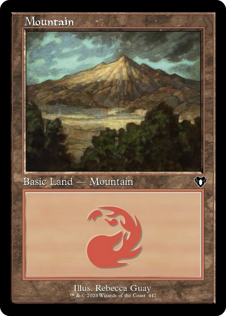 Mountain (447) (Retro) [Commander Masters] | Boutique FDB TCG